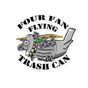 Four Fan Flying Trash Can